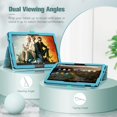 thumbnail image 4 of Fintie Folio Case for Fire HD 10 and 10 Plus Tablet (13th/11th Generation, 2023/2021 Release, Slim Fit Standing Cover with Auto Sleep / Wake, Blossom, 4 of 9