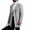 Gray, variant on Men's Lapel Trench Coat Button Front Overcoat,Notched Collar Fleece Warm Outerwear Oversized Windproof Daily Casual Business Wear,Mid Lengthen,Black,3XL