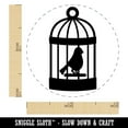 thumbnail image 2 of Bird Cage with Bird Rubber Stamp for Scrapbooking Crafting Stamping - Mini 1/2 Inch, 2 of 7