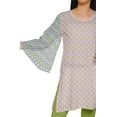 thumbnail image 4 of Moomaya Short Tunic Dresses Women Kimono Sleeve Printed Kurti Mini Summer Wear, 4 of 5