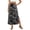 Dark Gray_Skirt, variant on Summer Womens Striped Print Skirt Casual High-waisted Drawstring Beach Vacation Outfits Resort Wear Swing Mid-length Side Slits Boho Skirts Light M