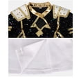 thumbnail image 6 of Popular Singer Group Cosplay Costume, Pop Star Printed Black Outfit with 2 Waist Accessories, Halloween Costumes Outfit, for Halloween Cosplay Party, 6 of 7