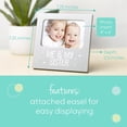 thumbnail image 3 of Tiny Ideas Me & My Sister Sentiment Keepsake Frame, Gift For Siblings, Baby Frames, Gray, 3 of 8