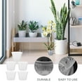 thumbnail image 5 of FRCOLOR Clear Nursery Pots for Plants Round Plastic 5 Sets, 5 of 7