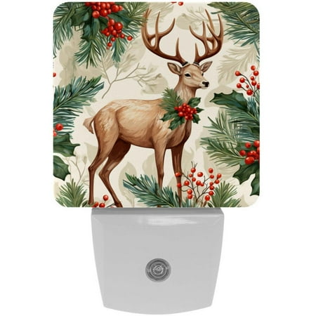 

Christmas elk LED Square Night Light - Energy Efficient and Stylish Illumination for any Room