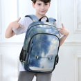 thumbnail image 6 of FORMRS Unisex School Backpack 17" Student Travel Bag with Laptop Compartment, Plants and River, 6 of 7