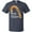 Navy Blue, variant on Merry Christmas Red and Gold Candy Cane T-Shirt