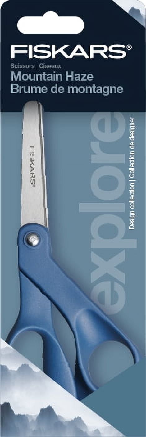 (2 pack) Fiskars 8" Explore Fabric Scissors, Blue