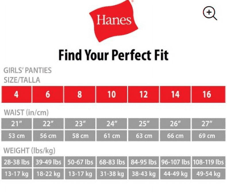 Hanes Girls' Breathable Cotton Briefs 6-Pack - Size - 10 - Color - Assorted  