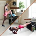 thumbnail image 4 of Yes4All 3-in-1 Soft-Padded Plyo Box With Wooden Core, Non-Slip Multi-Use Cushioned Plyometric Jump Box with Vinyl Cover for Jumping, Conditioning, Strength Training - 30x24x20 Inches, 4 of 7