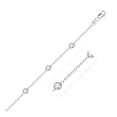 thumbnail image 1 of Cheville en Or Blanc 14k avec Zircon Cubique Rond Blanc 10 Pouces, 1 of 2