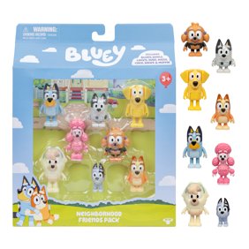Bluey Neighborhood Friends 8 Pack, 2-2.5 Inch Articulated Figures, Toys for Kids 3-6 Years