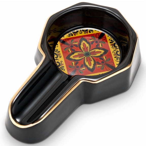 Cigar ashtray ceramic painted personalized large diameter single convenient cigar ashtray