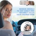 thumbnail image 4 of Graflsoa Rétroviseur de Voiture pour Bébé à DEL Réglable avec Télécommande, Recharge USB et Conception en Acrylique Durable pour une Surveillance Sécuritaire à l'Intérieur de la Voiture, 4 of 6