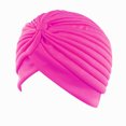 thumbnail image 1 of Turban Extensible pour Femmes Nœud Chapeau Musulman Hijab Intérieur Islamique Bonnet Élastique Bandeau Turban Rouge Rose, 1 of 6