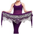 thumbnail image 1 of PMUYBHF 320 Three Straight Two Angle Belly Dance Waist Chain Belt With Sequins for Dance Performance and Accessory 12306 A, 1 of 4