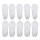 thumbnail image 1 of 5 pares de calcetines invisibles de encaje de boca profunda, sexy, transpirable, suave, moda, calcetines invisibles para mujer, color blanco, 1 of 1