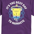 thumbnail image 2 of SpongeBob SquarePants - The Best Day To Namaste - Men's Short Sleeve Graphic T-Shirt, 2 of 5