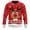 Red, variant on Christmas Sweater, Men’s Reindeer Christmas Sweater, Knit Turtleneck Hoodie, Cozy Holiday Pullover for Winter Parties and Family Gatherings