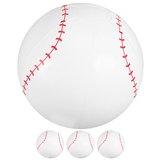 HEALEEP 4pcs Pool Baseball For Pool Inflatable Baseballs For Family Beach Sports
