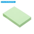 thumbnail image 3 of Uxcell 2" x 3" Sticky Notes, Bright Color Self-Stick Note Pads 100 Sheets/Pad, Green, 6 Pack, 3 of 5