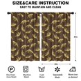 thumbnail image 2 of Blackout Kids Curtains,Brown Cartoon Dinosaurs Skeletons Pattern Childrens Insulated Curtains Set Of 2,Bedroom Essentials,Toddler Room Decor 52"x84", 2 of 5