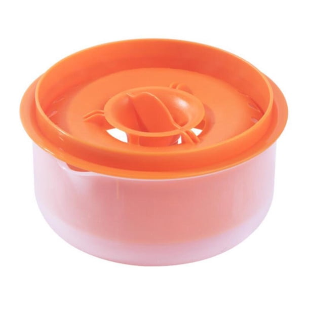 Separador de huevos Extractor de huevos 13x7cm Gran capacidad Puede manejar 5 huevos Práctico naranja