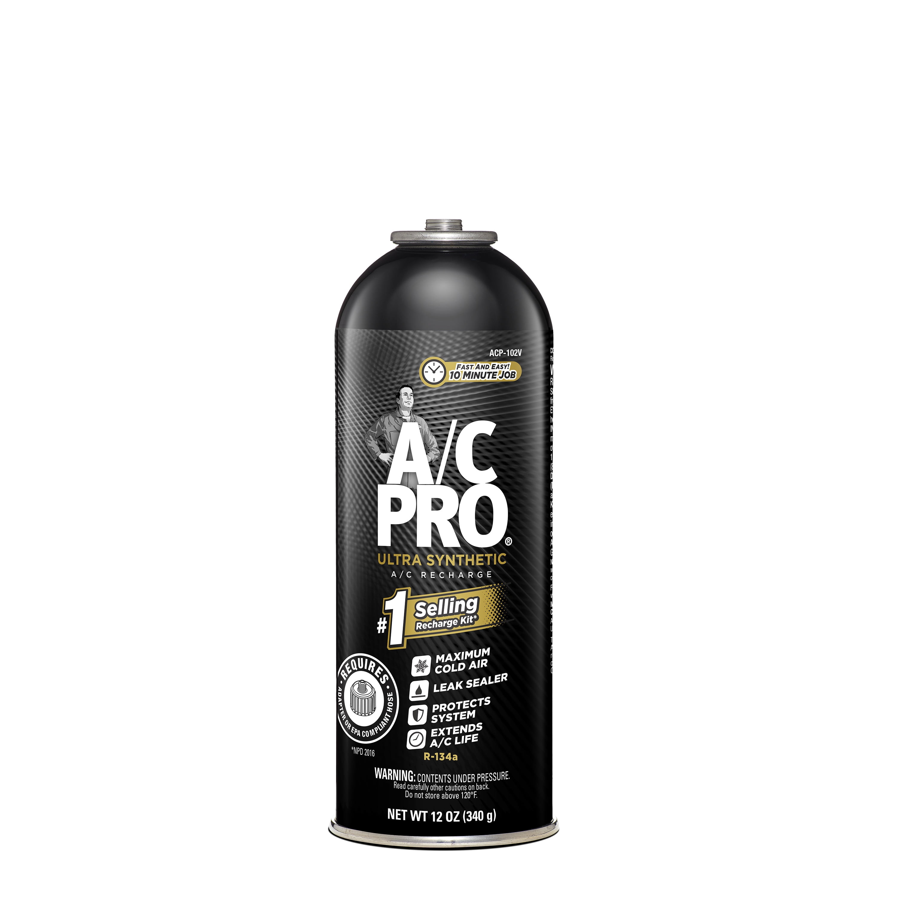 A/C Pro ACP-102 Ultra Synthetic A/C Recharge R-134a Car Refrigerant - 12 OZ