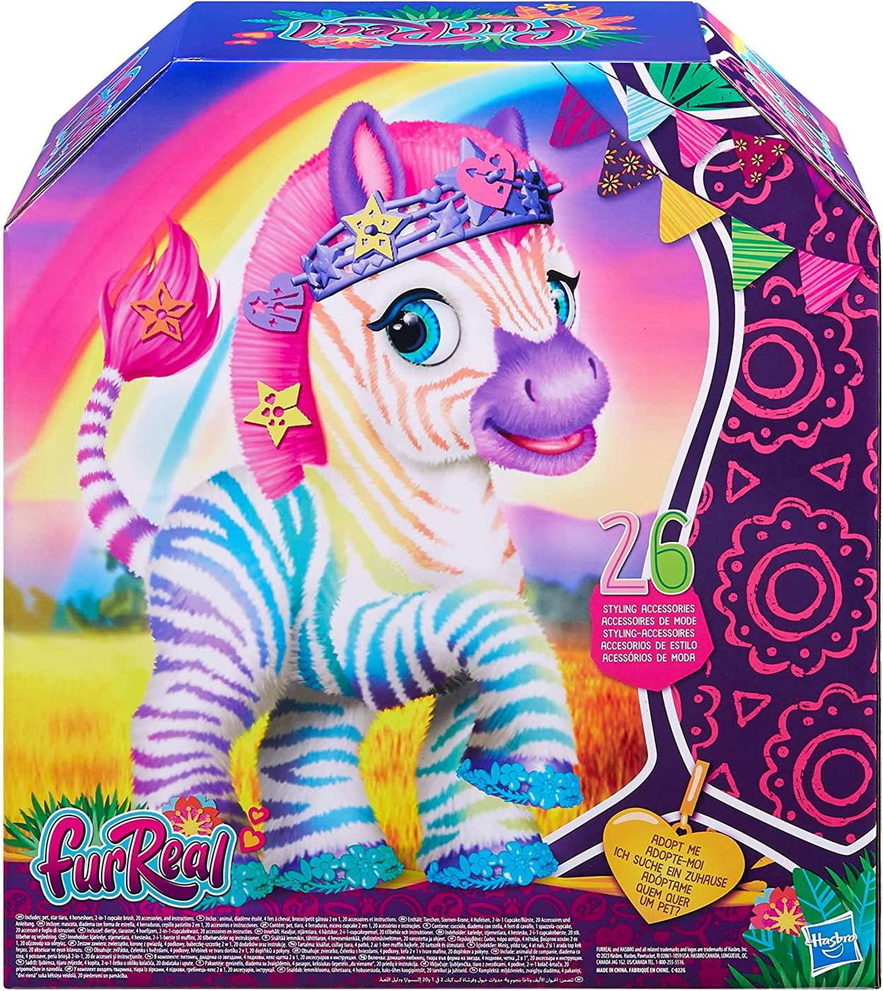 FurReal Zenya, My Rainbow Zebra Interactive Pet