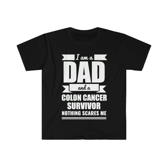 I am a Dad Colon Cancer Survivor Unisex T-shirt S-3XL Father's Day