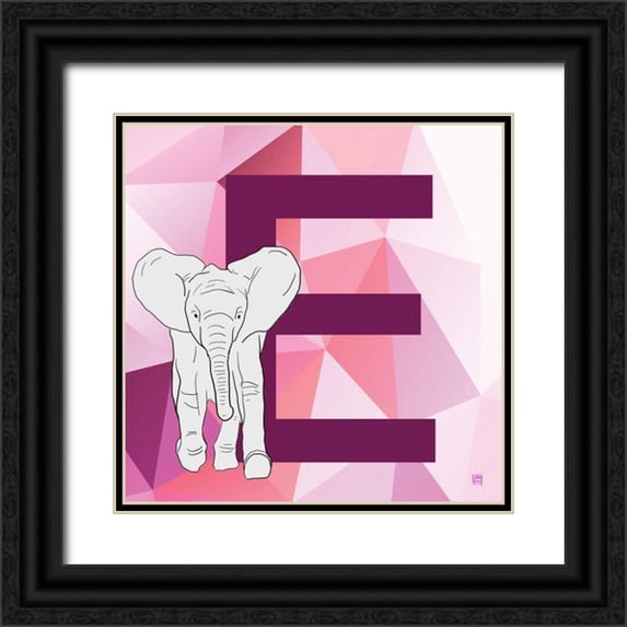 Perrenoud, Aubree 20x20 Black Ornate Wood Framed with Double Matting Museum Art Print Titled - E