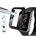 thumbnail image 3 of For Apple Watch Series 3 / 4 / 5 / 6 / SE Case, Njjex [1-Pack] Ultra Slim Thin Bumper Full Coverage Matte Hard Cover for iWatch Series SE 6 5 4 3 2 38 40 42 44mm -Black, 3 of 6