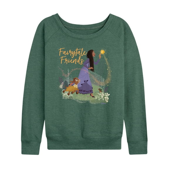 Disney Wish - Fairytale Friends - Women's Lightweight French Terry Long Sleeve Shirt