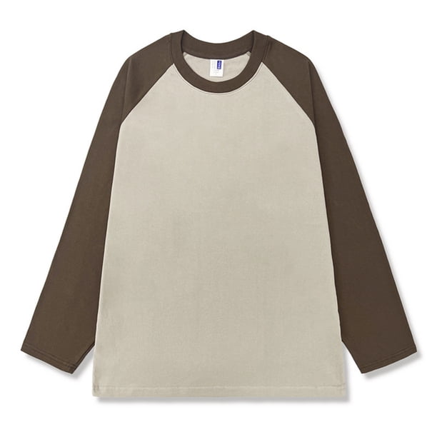 pstuiky manga larga para hombre, Camisa informal de manga larga con empalmes sólidos para hombre, de alta elasticidad, que mantiene el calor. camisetas de hombre l