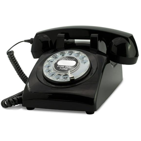 Opis 60s Cable: Rotary Phone/Vintage Phone/Retro Phone/Old Phone/Landline Phone Retro/Vintage Telephone/Rotary Analog Phone/Old School Phone/Black Rotary Phone Vintage