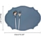 thumbnail image 2 of Leather Washable Placemats, Grey Thick Faux Leather Heat Resistant Elliptical Shape Table Mats,Waterproof Non-Slip Easy to Clean Place mat for Kitchen, 2 of 4