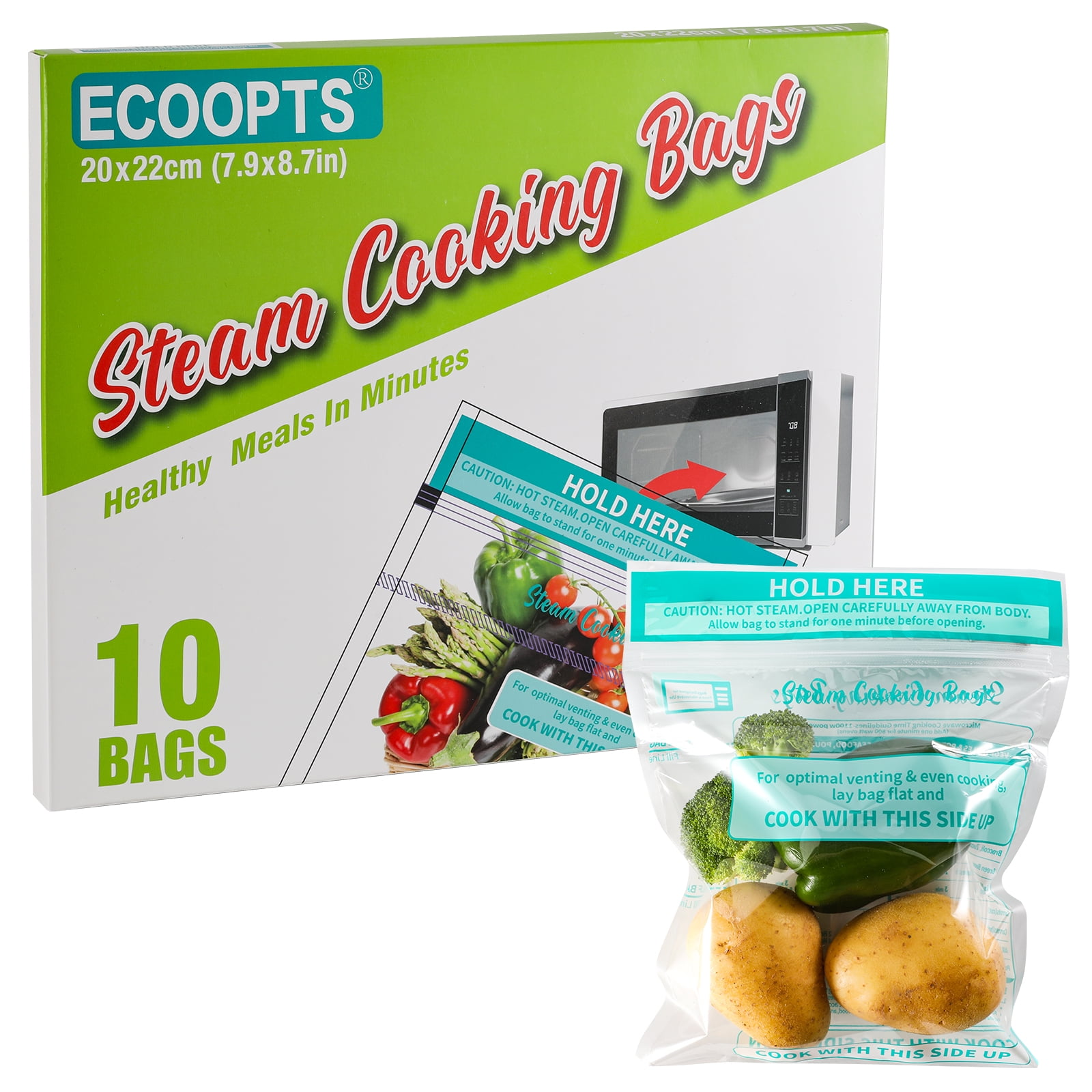 FoodSaver, FoodSaver Freeze 'N Steam Microwave Bags, 16 ct, Quart
