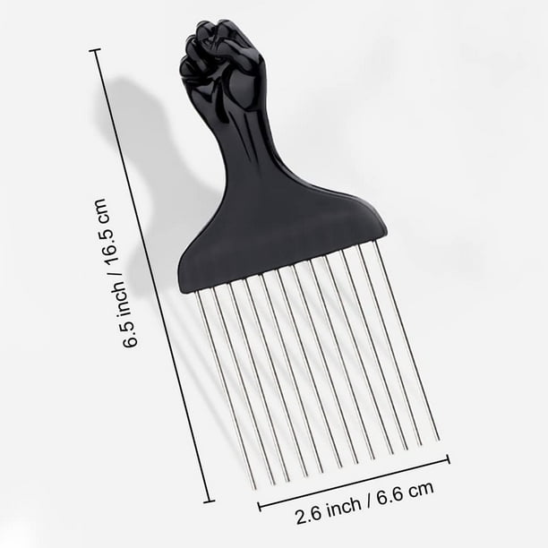 Peigne afro pour cheveux bouclés pour hommes, outil de coiffure à