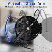 Tool Daily Retractable Pressure Washer Hose Reel 1.5m, Heavy Duty Power Washer Hose Reel 4000 PSI, Auto-Rewinding, Wall/Floor Mounted