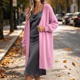 thumbnail image 6 of Gamivast Long Cardigan Sweaters for Women Plus Size Fuzzy Open Front Duster Coat Soft Fluffy Knit Outerwear Long Sleeve Casual Loungewear Cozy Cover Up for Fall Winter, 6 of 6