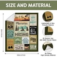 thumbnail image 5 of Hiking Gifts for Men Women, Cool Hiking Gifts, Hikers Gifts, Gifts for Hikers, Hiking Lovers Gifts Idea, Outdoor Caming Adventure Gifts for Hikers Lovers, Hiking Rv Travel Gifts Blanket 50"x60", 5 of 5