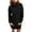 Black, variant on Njoeus Women's Loose Turtleneck Oversized Long Pullover Sweater Dress with Pockets 2023 Fall Winter Casual Short Dresses