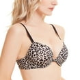 thumbnail image 3 of Wingslove Womens Push-up Bra Deep V Plunge Underwire T-Shirt Bra, Leopard Print 36D, 3 of 7