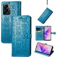 thumbnail image 6 of for Oppo A77 5G Wallet Case, Cat Dog Cartoon Cute Style with ID Card Holder PU Leather Flip Phone Cover Case for Oppo A77 5G MG Blue, 6 of 7