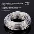 thumbnail image 5 of 30ms Rubber Covered Aluminum Wire Bendable Metal Craft Wire for Making Dolls Skeleton Crafts 3mm, 5 of 9