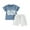 Blue, variant on Bagilaanoe 2pcs Toddler Baby Boy Shorts Set Short Sleeve Letter Embroidery T Shirt Tops + Shorts 3M 6M 12M 18M 24M 3T Kids Casual Summer Clothes