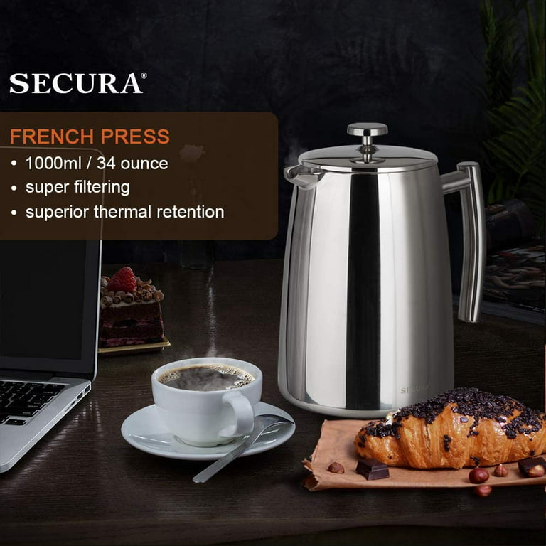 Secura Stainless Steel French Press Coffee Maker Review
