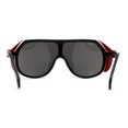 thumbnail image 2 of Color Mirror Windbreaker Visor Shield Racer Plastic Sunglasses Black Red Silver Mirror, 2 of 4
