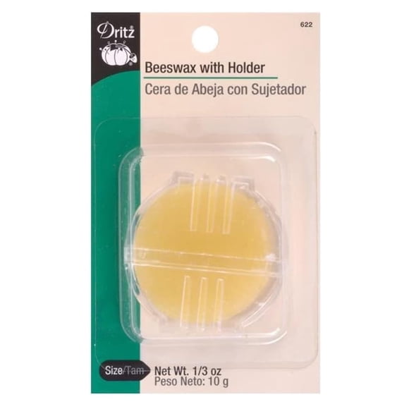 Cera de abeja para hilo Dritz 622 con porta cera 10 g