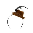 thumbnail image 6 of Nicky Bigs Novelties Adult Mini Oktoberfest Hat Headband Lederhosen Costume German Alpine Fascinator Hats Tyrolean Fedora, 6 of 6